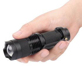 Strong Light Flashlight LED Zoom Mini Flashlight Outdoor Lighting