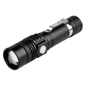 Telescopic Zoom USB Rechargeable T6 Strong Flashlight LED Outdoor Lighting