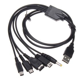 For Wii U NEW 3DSXLNEW 3DSNDS LITE SPPSP 5-in-1 Charging Cable