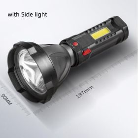 Plastic Outdoor USB Rechargeable Flashlight