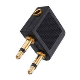 Gold-plated Aviation Headset Adapter