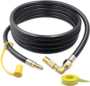 12FT RV Quick-Connect Propane Elbow Adapter with Extension Hose for Blackstone