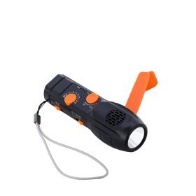 Hand-cranked Multifunctional Flashlight Radio Emergency Mobile Phone Charging Function