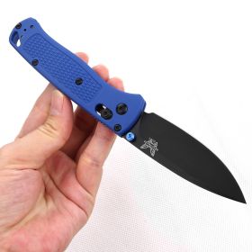 Blue And Black Handle Butterfly 535 Folding Knife